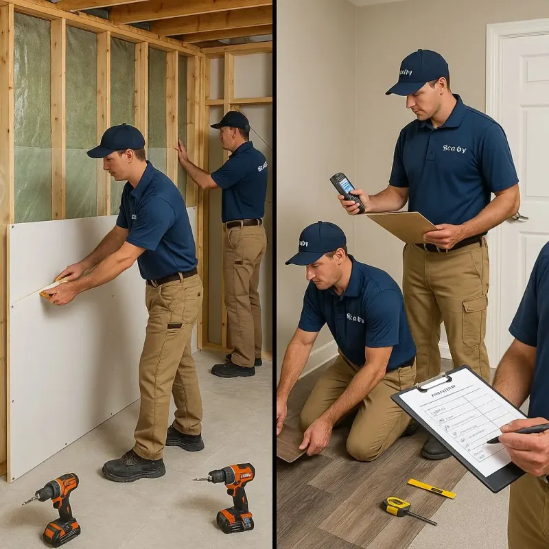 Repairs and Reconstruction process in Dollar Bay, MI